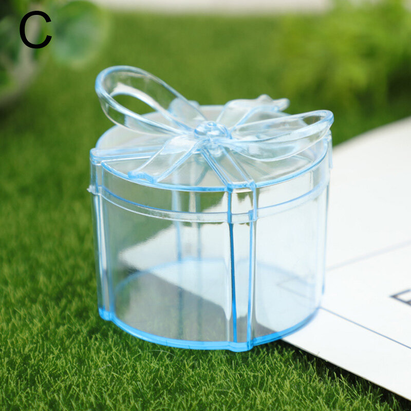 Pzcf 1 hộp đựng bằng nhựa sáng tạo hộp kẹo quà tặng đám cưới hộp quà tặng em bé trong suốt hộp cà phê đường trang trí nhà cửa