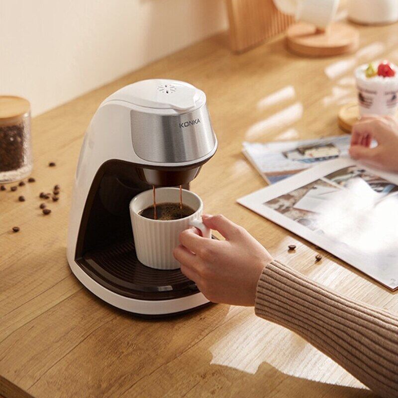 220V/0.3L/450W Automatic Coffee Machine Drip Coffee Maker Portable For Office Home Kitchen Tea Coffee Machine Small Appliances