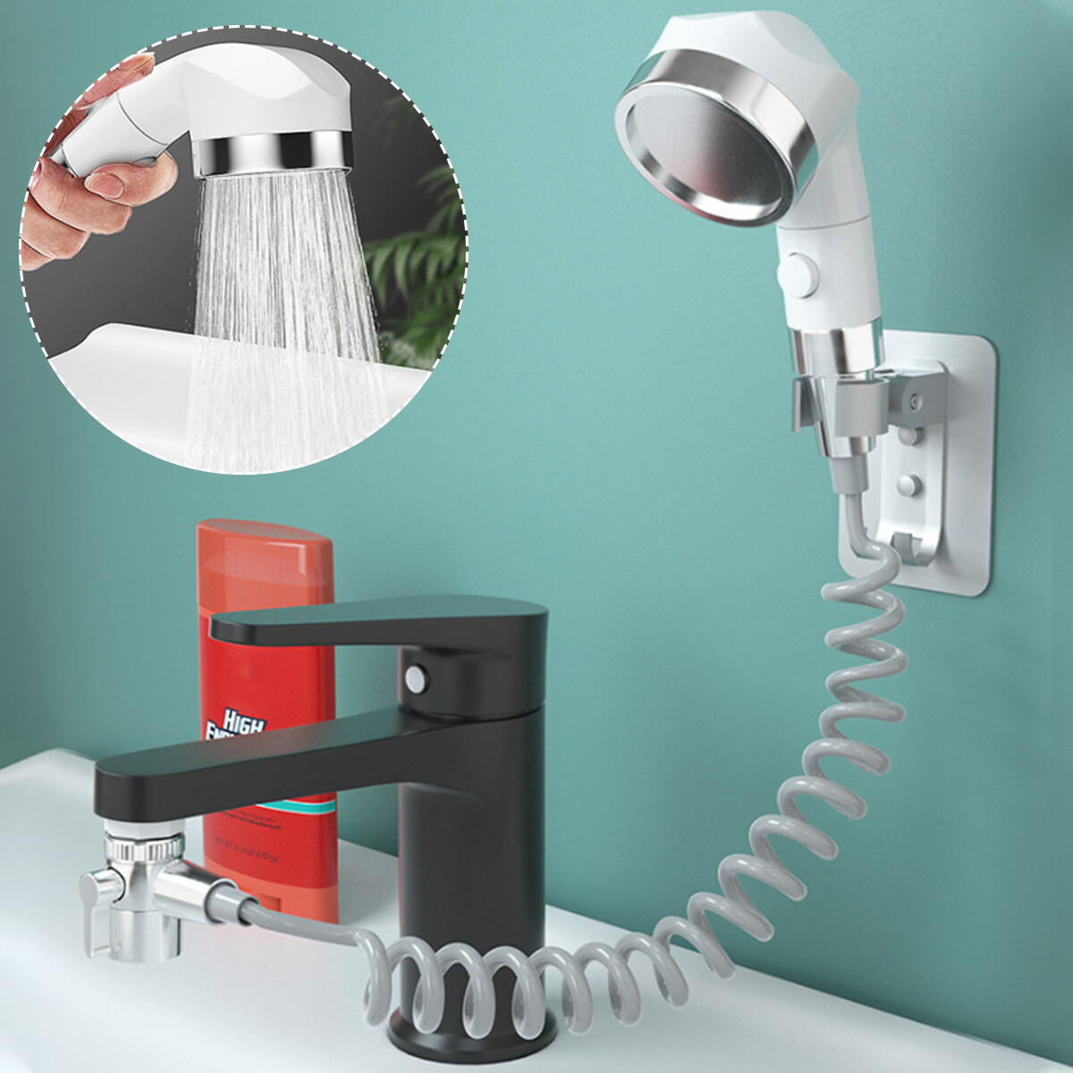 Generic Modern Wall Mounted Shower Faucet Set Bathroom Tub Shower Hand ...