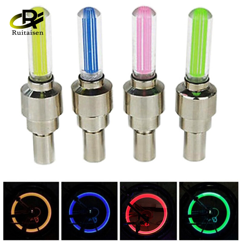 1 cặp đèn van xe đạp xe đạp ánh sáng, đèn xe đạp đường trường leo núi, nắp van lốp xe led đèn led nan hoa bánh xe