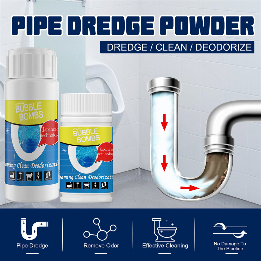 Pipe Dredging Agent Sewer Toilet Dredge Drain Cleaner Deodorant Powder  268g, Furniture & Home Living, Gardening, Gardening Tools & Ornaments on  Carousell