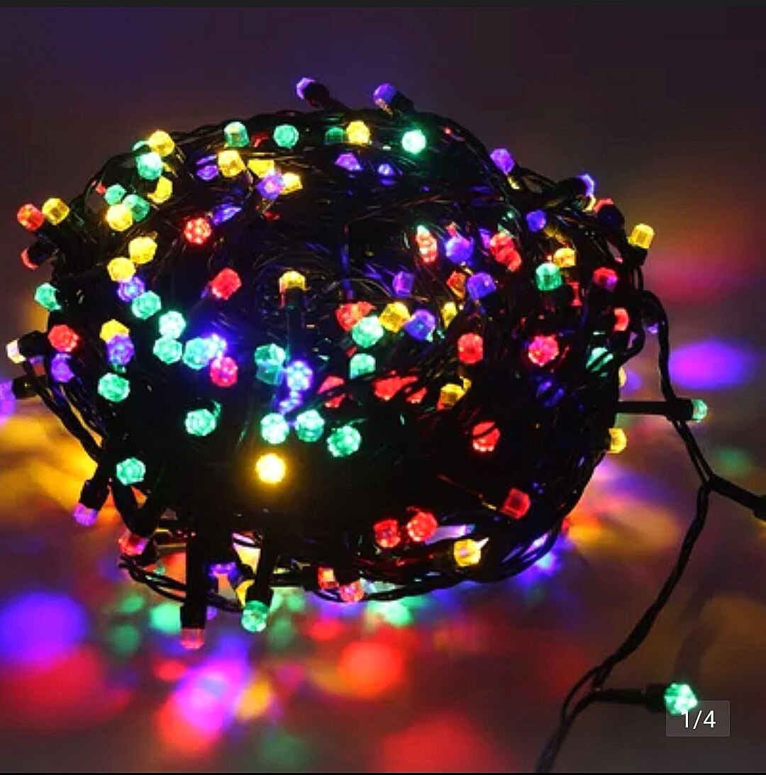 Đèn LED 20 Mét Đèn Dây Trong Nhà Và Trang Trí Ngoài Trời Đèn Đèn Flash Kỹ Thuật Đèn Đèn Giáng Sinh Đèn Rèm Nước Máy Đèn Đèn Quán Bar Đèn Thả Đèn Chiếu Từ Cửa Đèn Lễ Hội Câu Cá V8 Hình Lục Giác Kim Cương Đèn