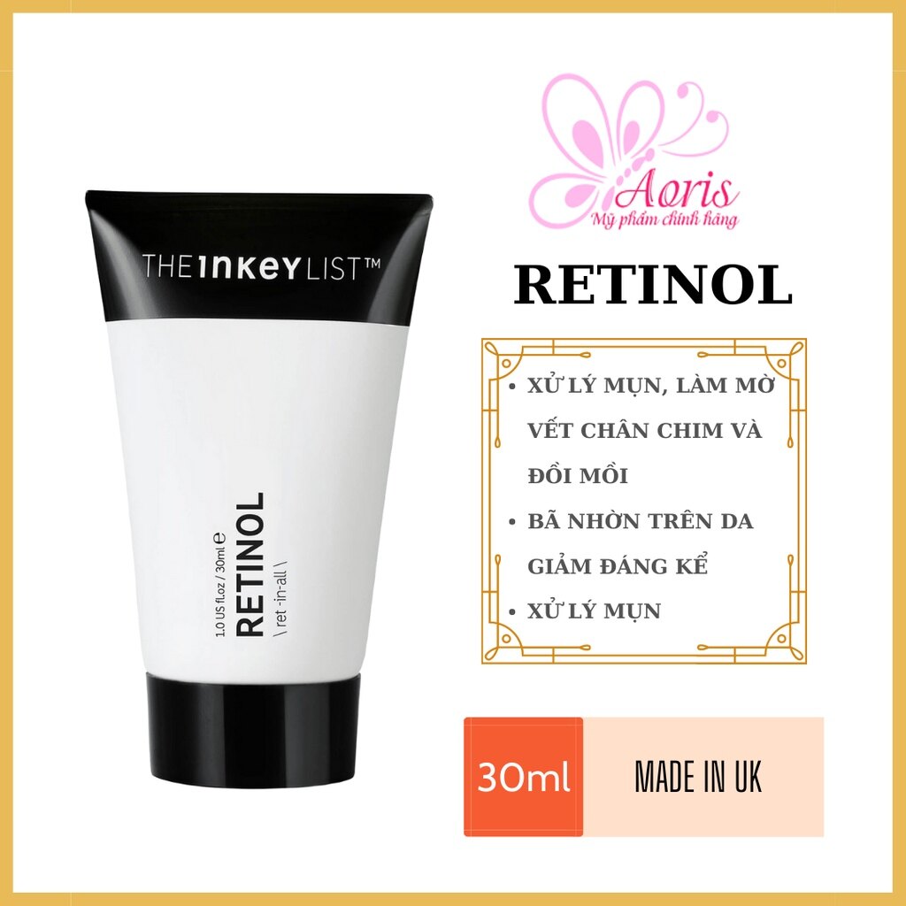 Tinh chất lão hóa the inkey list retinol serum 30ml - the inkey list retinol