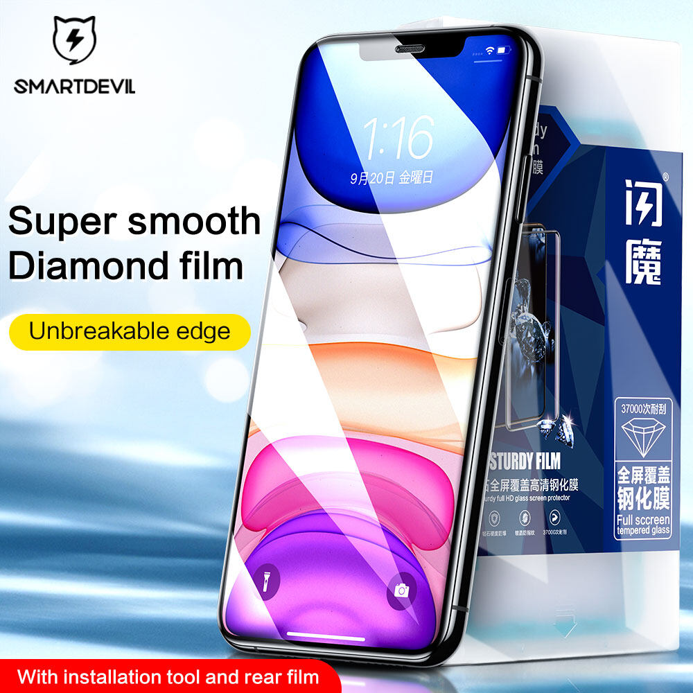 SmartDevil Siêu Mịn Kim Cương Miếng Bảo Vệ Màn Hình Cho Iphone 11 11Pro 11Pro Max X XS XR XSmax Temp