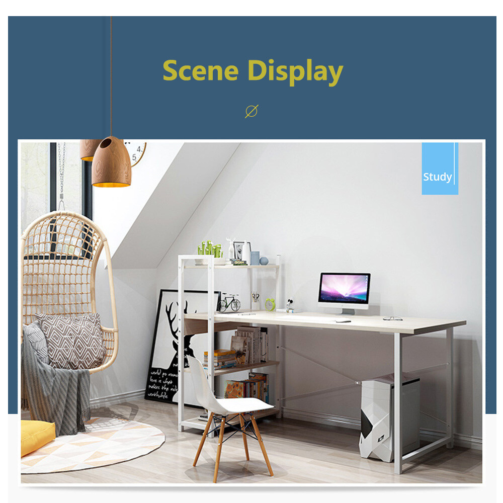 Generic 4 Tier Modern M Style Computer Table Variety Bookshelf Multi