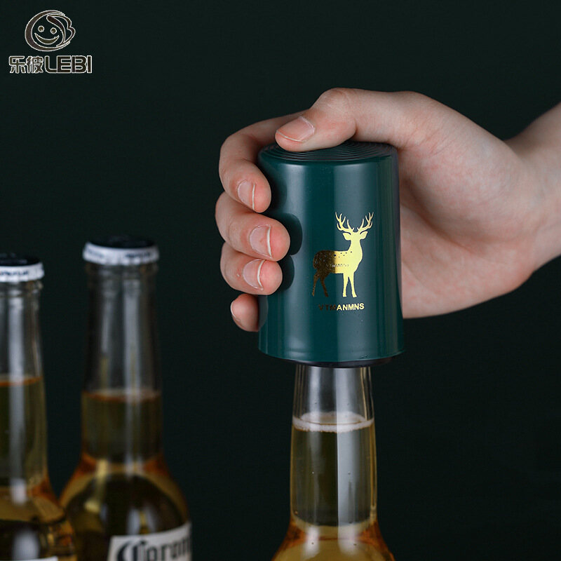 Lebi dụng cụ mở nắp chai bia loại ấn sáng tạo tự động không đánh dấu nắp chai dụng cụ mở nắp chai dụng cụ điều khiển nắp bia