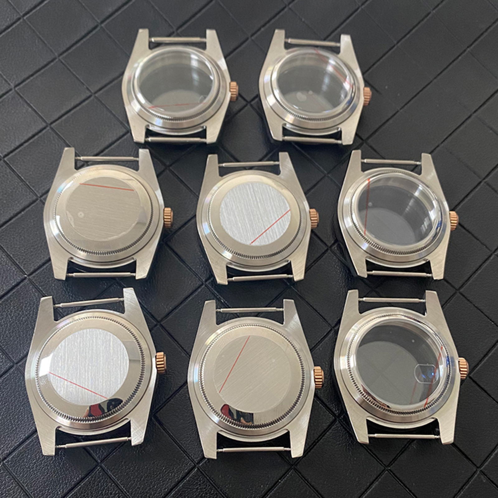 39mm trường hợp đồng hồ Kính Saphia nhiều loại tùy chọn phụ tùng đồng hồ cho Nhật Bản nh35/nh36/4R phong trào