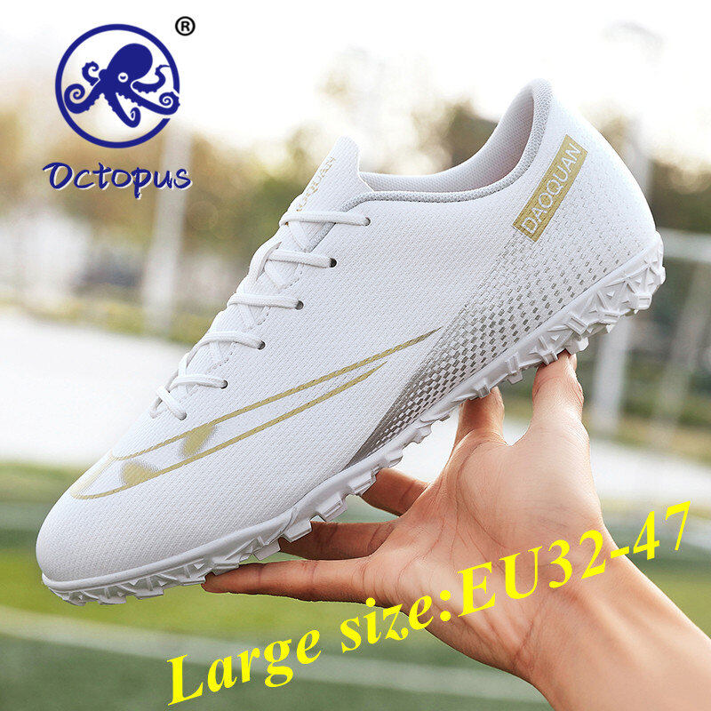  Bạch tuộc  EU32-47  Cristiano Ronaldo Giày bóng đá cổ thấp thoáng khí Nam thiếu niên sinh viên cỏ nhân tạo Giày luyện tập kích thước lớn người lớn TF nghiền đinh tán không chống mặc trượt cạnh tranh Giày nữ 