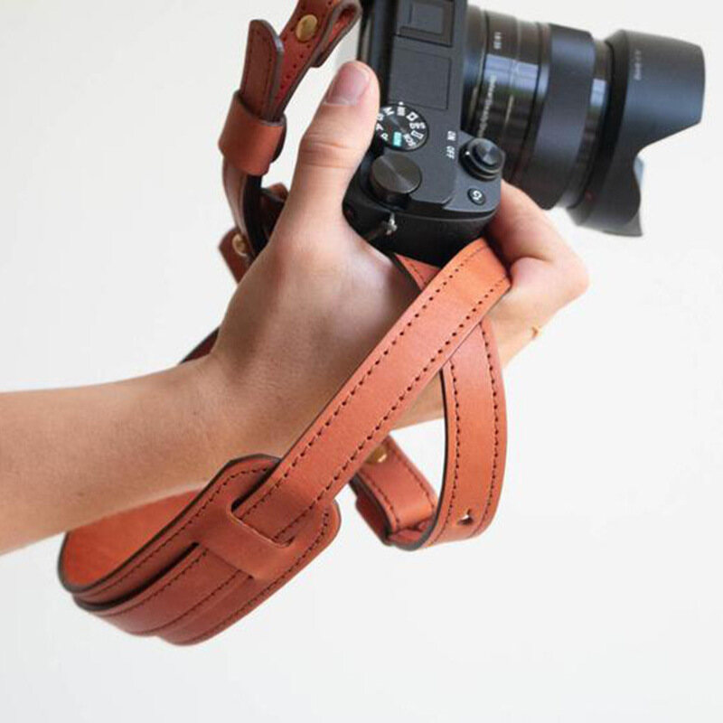Leather camera shoulder strap Outdoor snap camera handheld photography equipment SLR camera shoulder strap Photography shoulder strapfuhsm