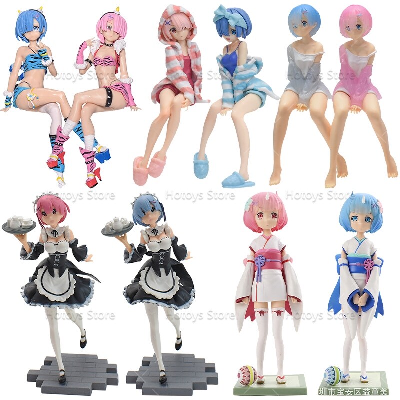 Children doll Re Life In A Different World From Anime Rem Ram Figure