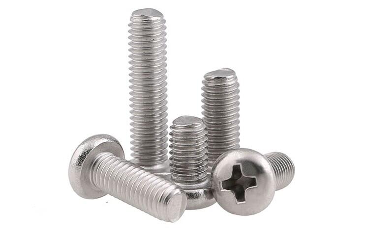 50pcs M2 M2.5 M3 M4 Iso7045 Din7985 Gb818 304 Stainless Steel Cross Recessed Pan Head Pm Screws Phillips Screws