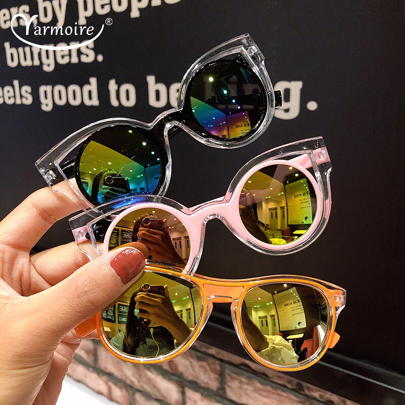 Kính Râm Nữ Yarmoire, Kính Chống UV Mũ Che Nắng Cho Bé Gái, Kính Râm Cho Bé Trai Bé Gái 4-14 Tuổi