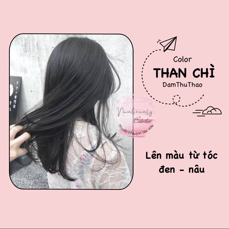 Thuốc nhuộm tóc màu than chì