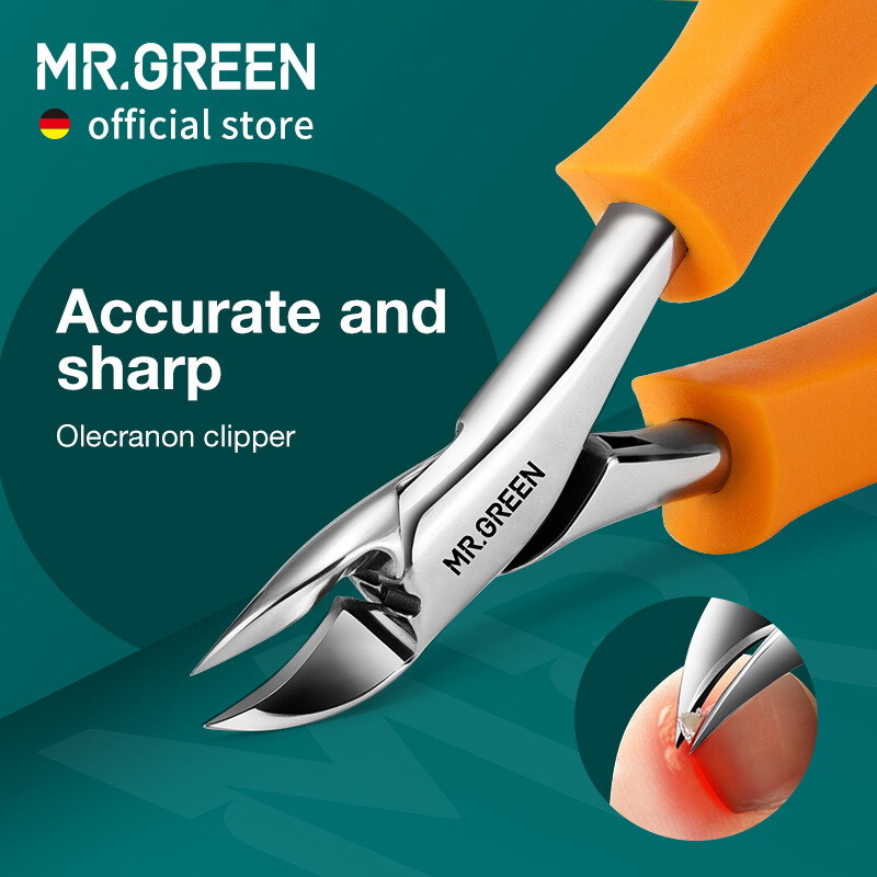 MR.GREEN Kềm Cắt Móng Tay Móng Chân Mọc Trong Cutter Anti-Splash Olecran Podiatry Toe Nail Paronychia Correction Làm Móng Chân Làm Móng Công Cụ