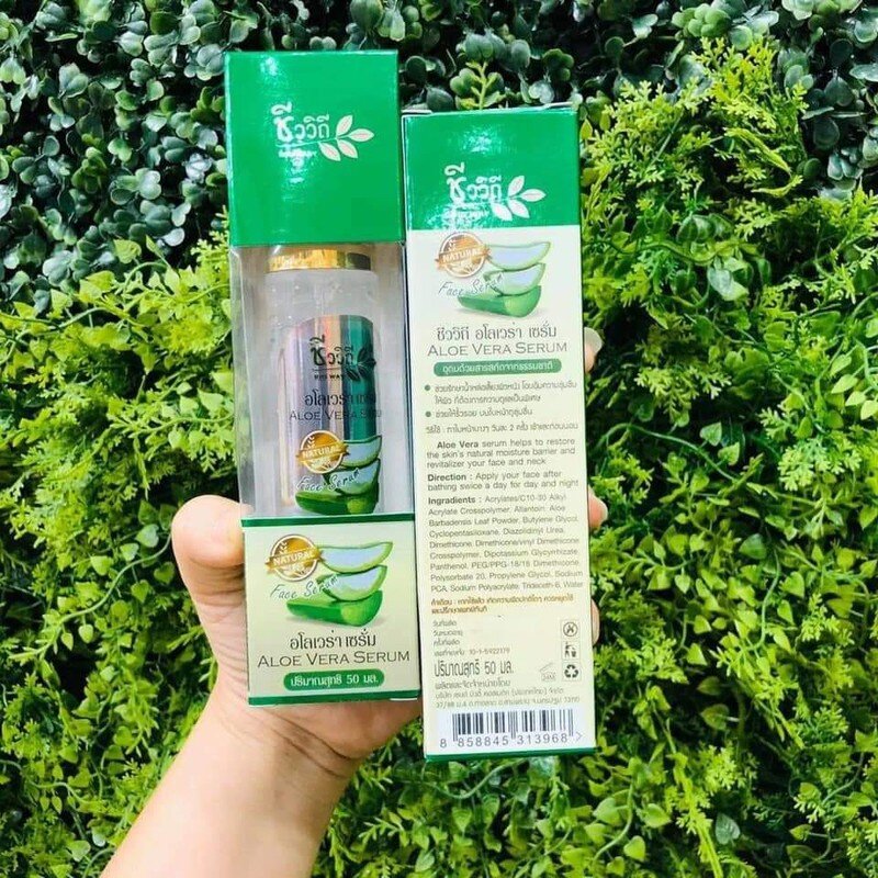 Serum Nha Đam Phục Hồi Và Dưỡng Ẩm Da Aloe Vera Serum Bio Way 50Ml Thái Lan Chính Hãng - 9000