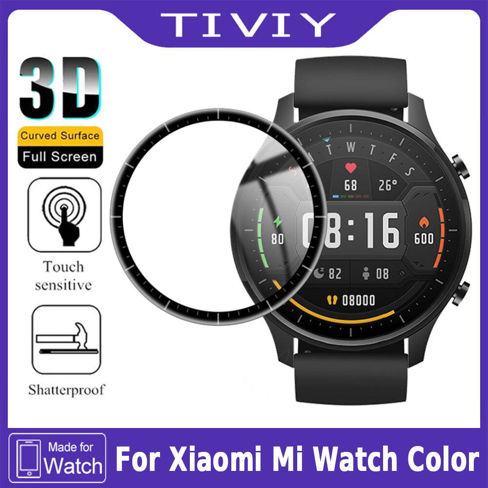 TIVIY Store] 3D Full Edge Soft Protective Film Cover Protection For Xiaomi  Mi Smart Watch Color Sports Version Smartwatch Screen Protector For Xiaomi  Mi Watch Color Film Protective Glass | Lazada Singapore
