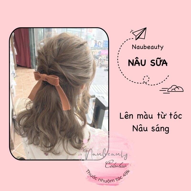 [HCM]Thuốc nhuộm tóc màu NÂU SỮA