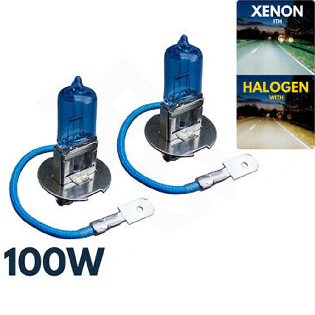 MileAuto 2 Chiếc Đèn Xenon LED H3 Đèn Pha Halogen 100W 12V Màu Trắng Đèn Sương Mù 453 Bóng Đèn Xe Hơi