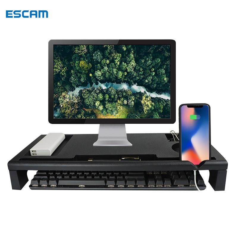 ESCAM YZH-K8 Kệ Màn Hình Máy Tính Bàn Kê Laptop Máy Tính Xách Tay Màn Hình Riser Đứng Với USB Hub Sạc Và Truyền Dữ Liệu Bàn Tổ Chức  Laptop Monitor Riser Stand