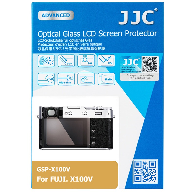Jjc phim cường lực lcd cho máy ảnh fujifilm x100v xt4 xe4 x-e4 x-t4 kính bảo vệ màn hình kính quang học