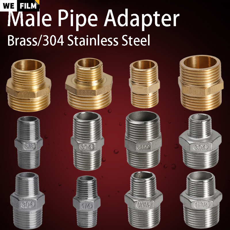 304 Thép Không Gỉ Brass Hex Giảm Tốc Lắp Ống 1/8 1/4 1/2 3/8 3/4 Inch Phụ Kiện Đường Ống, Kết Nối Bộ Chuyển Đổi Bằng Nhau Đầu Nối Thẳng Ren Lục Giác Cho Nam Khớp Nối Ống Mở Rộng
