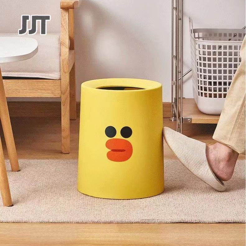 JJT thùng rác thùng rác nhựa thùng rác nhỏ thùng rác dễ thương thùng rác nhân vật hoạt hình thùng rác thùng rác màu vàng vịt xô xô xô xô xô xô xô hoạt hình con vịt nhỏ màu vàng xô bền mạnh mẽ đa năng xô xô vịt xô nhựa dày thùng rác gia đình thùng rác hai
