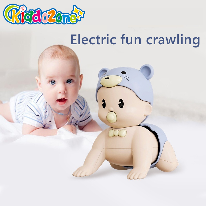 Kiddozone đồ chơi búp bê bò cho em bé búp bê bò điện xoay mông đi bộ hát quà tặng đồ chơi tập bò thông minh cho em bé mới sinh