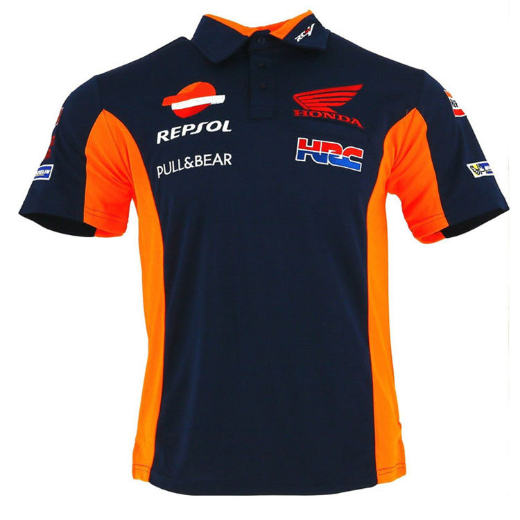 Áo polo đua xe mô tô đường địa hình tay ngắn cho honda repsol bộ đồ lái xe mô tô quần áo thoáng khí lái xe mô tô