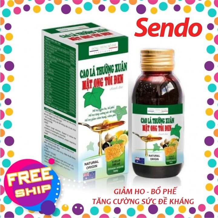 [Combo 2 chai] Siro Ho Cao Lá Thường Xuân TỎI ĐEN MẬT ONG CHANH ĐÀO giảm ho, giảm đờm, giảm đau rát cổ họng cho bé từ 1 t - CB-Siro Cao Lá Thường Xuân TỎI ĐEN MẬT ONG CHANH ĐÀO - SIRO01