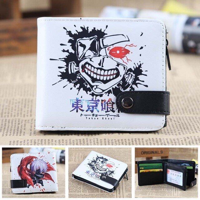 【Worth-Buy】 Phim hoạt hình Tokyo Ghoul Kaneki Ken PU Ví đựng tiền xu ngắn