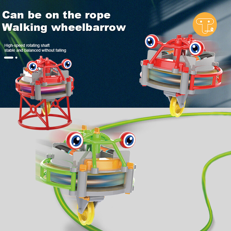 Monkey Fun Robot Xe Đạp Một Bánh Ma Thuật Đồ Chơi Điện Xe Tập Đi Dây Buộc Xe Thăng Bằng Lắp Ráp Quà Tặng Sinh Nhật Thú Vị