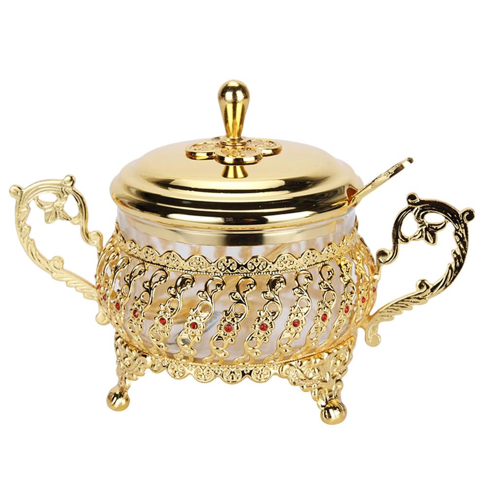 【Worth-Buy】 Bát Đường Nhà Bếp Lọ Muối Lọ Đựng Gia Vị Hạt Tiêu Lọ Thủy Tinh Hộp Đựng Gia Vị Có Nắp Và Thìa