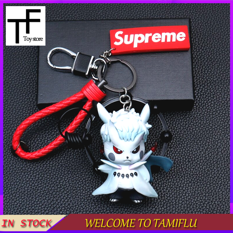 4 Cái/bộ Móc Khóa Sáu Kênh Naruto Pikachu Cao Cấp Mặt Dây Chuyền Ô Tô Có Đất (Còn Hàng)