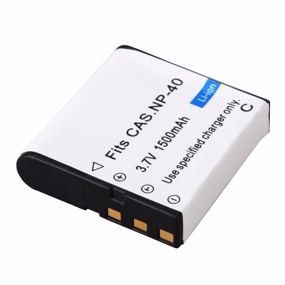 1 pin 1500mah np-40 máy ảnh kỹ thuật số cho pin casio ex-z30/z40/z50/z55/z57/z750 ex-p505/p600/p700 pm200 np 40 np40 cnp40