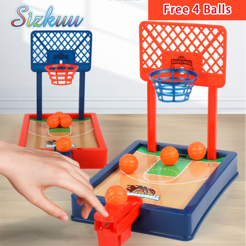 Sizkuu Máy Bắn Bóng Rổ Mini Cho Trẻ Em, Đồ Chơi Thể Thao Trong Nhà Cho Trẻ Em, Máy Chơi Bóng Rổ Bắn Ngón Tay Trò Chơi Trên Bàn Mini Trò Chơi Vui Nhộn Cho Cha Mẹ Và Con Cái