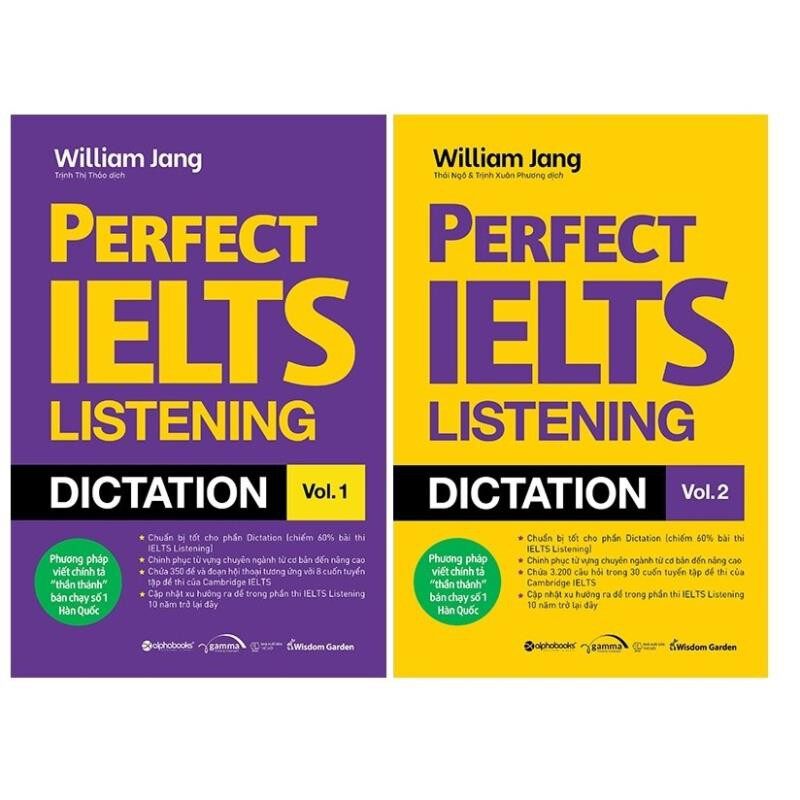 Sách Alphabooks - Combo Perfect Ielts Listening Dictation