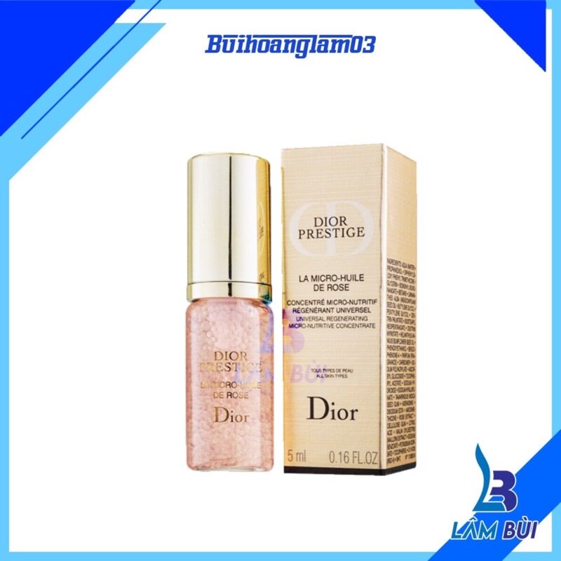 Serum Dưỡng Da Cao cấp Dior Prestige La Micro Huile De Rose 5ml