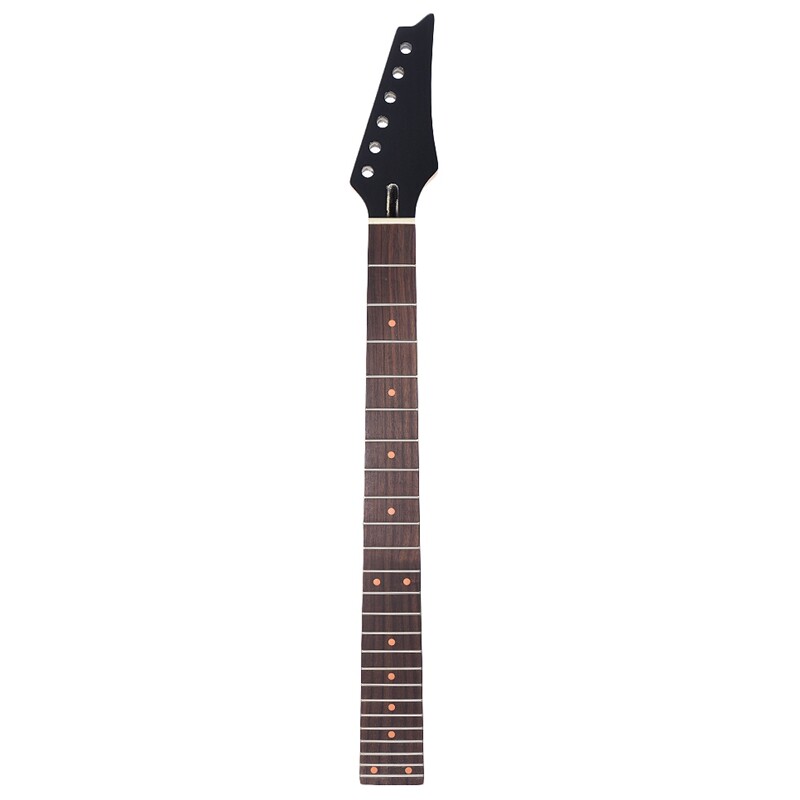 24 Frets New Replacement Maple Neck Rosewood Fretboard Fingerboard for Electric Guitar Black