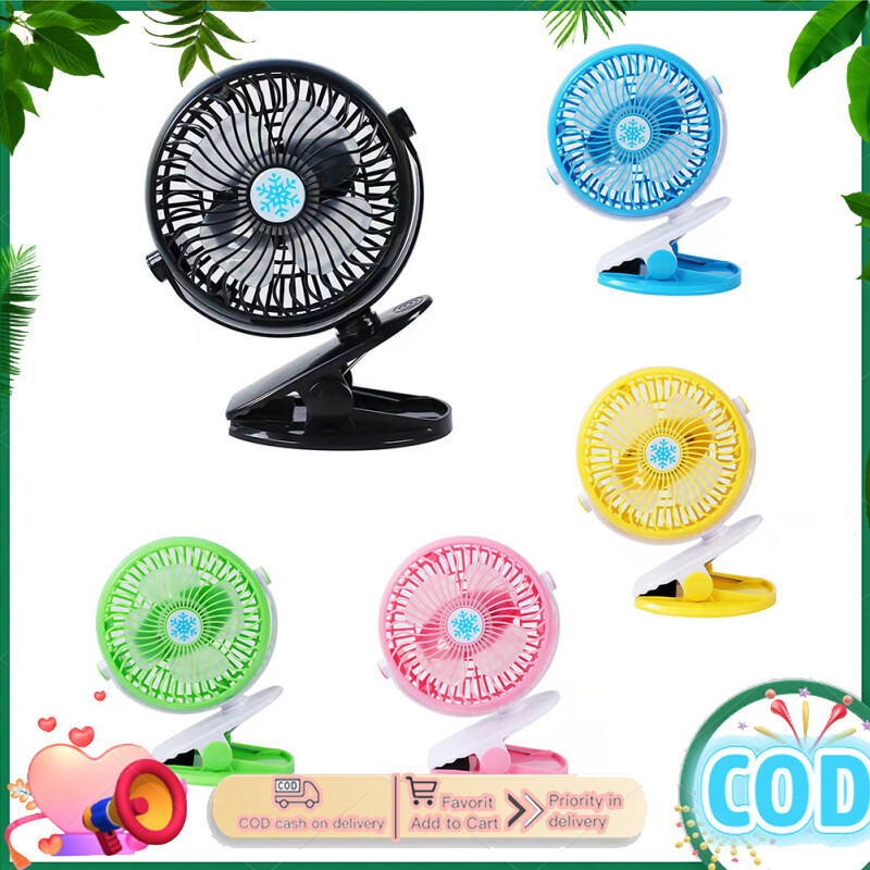 [Hàng có sẵn] USB di động có thể sạc lại quạt có kẹp gắn cầm tay mini Quạt để bàn 720 độ xoay yên tĩnh cho trường học tại nhà