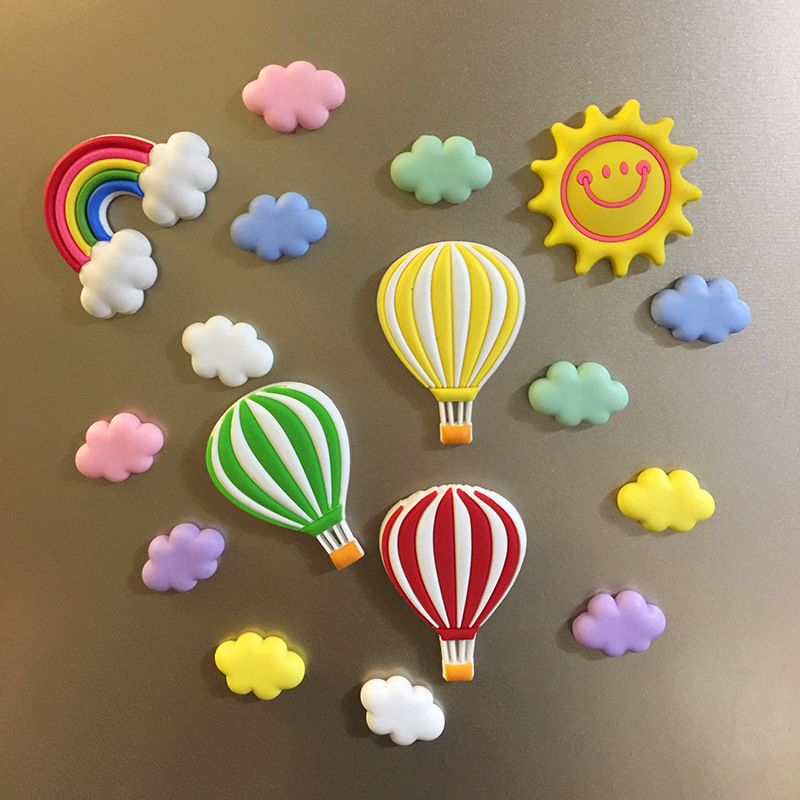 Rainbow Sun Cloud Fridge Magnet Sticker Message Post Home Decorations ราคา 82 บาท*ส่งฟรี