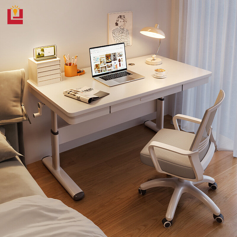 Computer desktop desk manual lifting home desk study desk lifting writing desk office desk