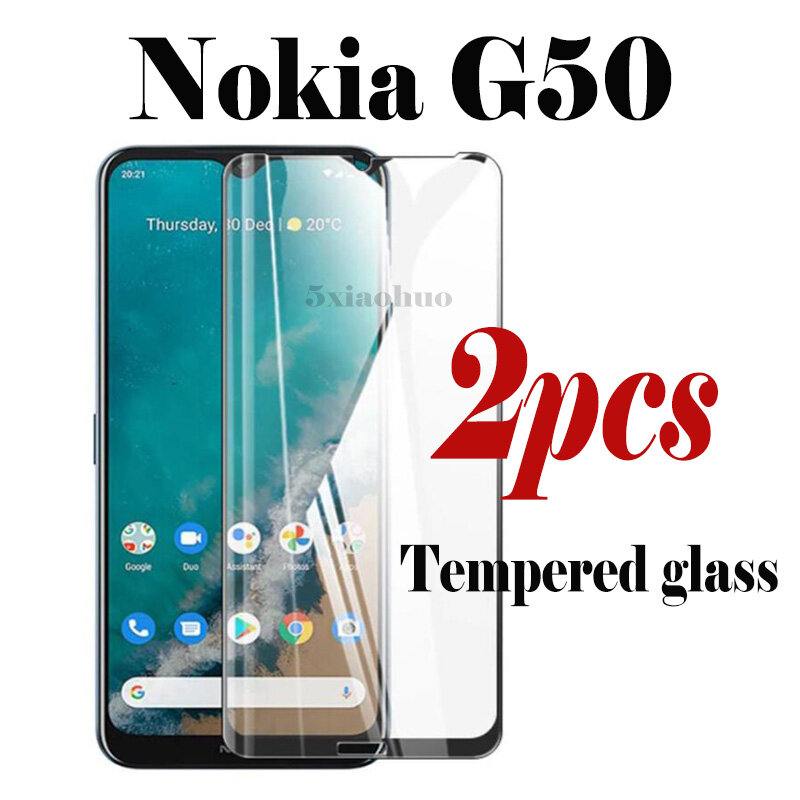2 Miếng Phim Kính Cường Lực Cho Nokia G50 Phim Kính Cường Lực Toàn Màn Hình Nokia G10/G20 HD, Cho Nokia C20/C10/C30