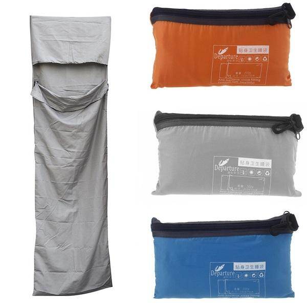 Ultra-light Portable Single Pongee Sleeping Bag Polyester Liner For Outdooor Camping