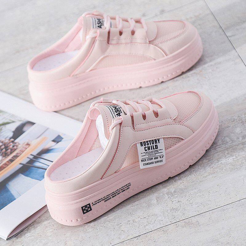 Dép Hở Gót Giày Xăng Đan Nữ Phong Cách Hàn Quốc Giày Đế Bằng Giày Vải Nữ Giày Thể Thao Cho Nữ Dép Th