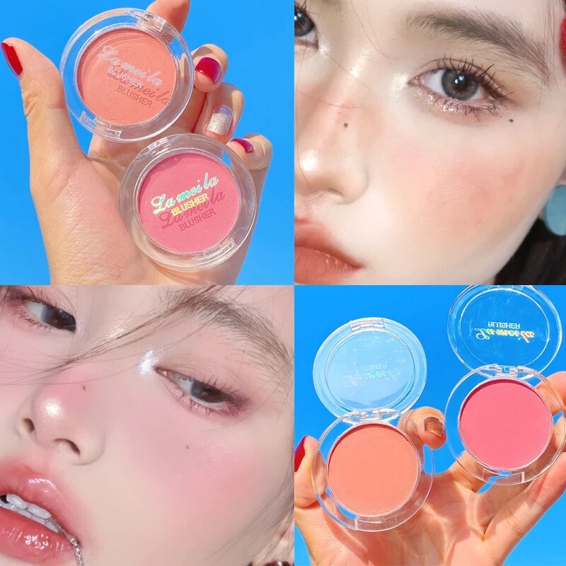 Phấn má mềm phấn má hồng trà sữa phấn má hồng dạng bột khoáng cho mặt phấn má trang điểm