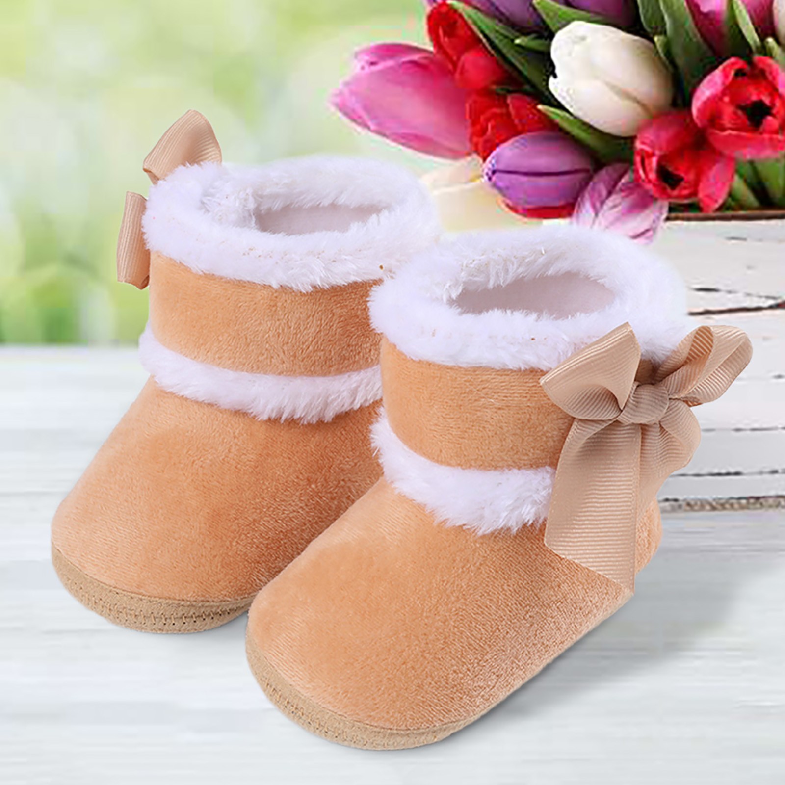 Sgtwy giày giữ ấm cho bé gái và bé trai bốt mềm bốt mềm thoải mái bốt đi tuyết thời trang và ấm áp cho trẻ mới biết đi giày em bé cho trẻ em bé gái bé trai