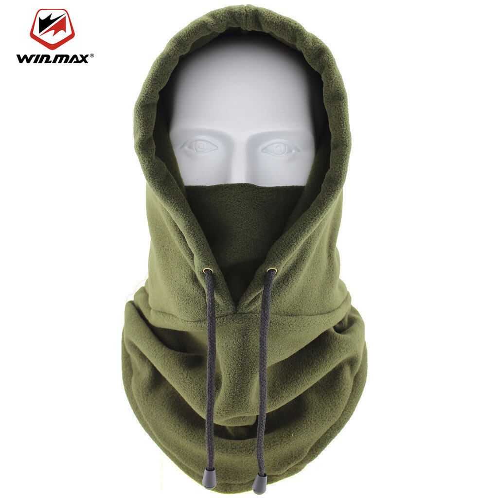 Winmax ใหม่คุณภาพขี่หมวกสกีฤดูหนาว Windproof หมวกกีฬากลางแจ้ง Bib เบาะเย็นหน้ากาก Plush หมวกอุ่นจักรยาน ราคา 120 บาท*ส่งฟรี