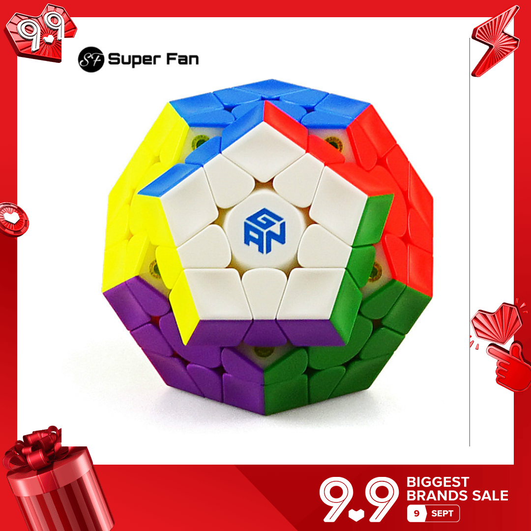 (Siêu quạt) gan 3x3x3 từ tính Megaminx Cube gan từ tính 3x3 Megaminx ma thuật khối lập phương Gans 3x3 khối lập phương 12 mặt khối lập phương tốc độ lớn Mac