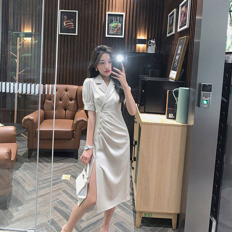 Đầm thiết kế xẻ tà cao cấp mới mùa hè 2023