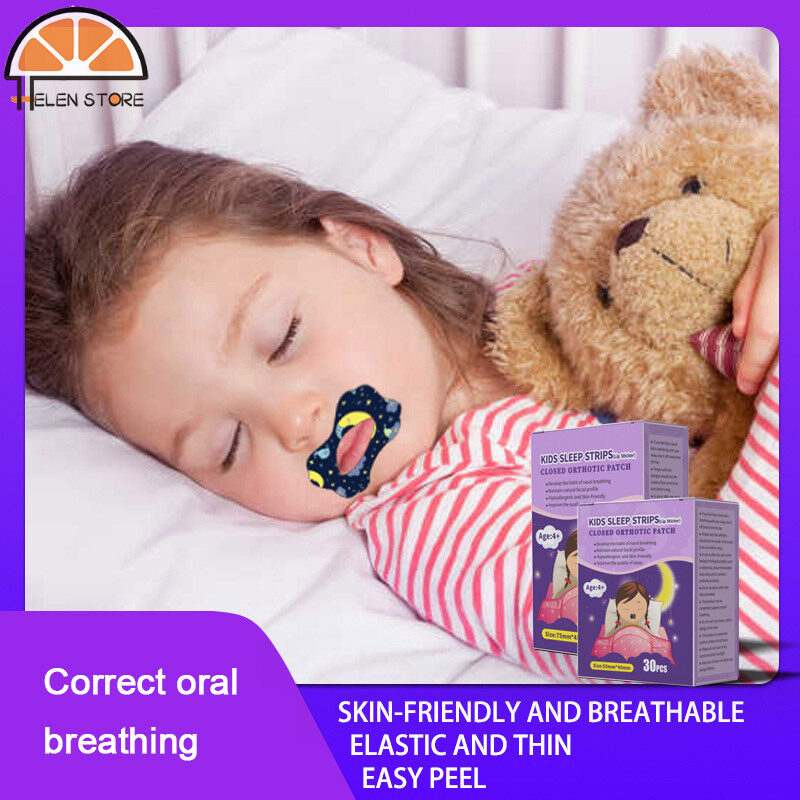 HS Respiratory correction stickers closed mouth stickers to prevent mouth breathing children sleeping anti-mouth stickers artifact